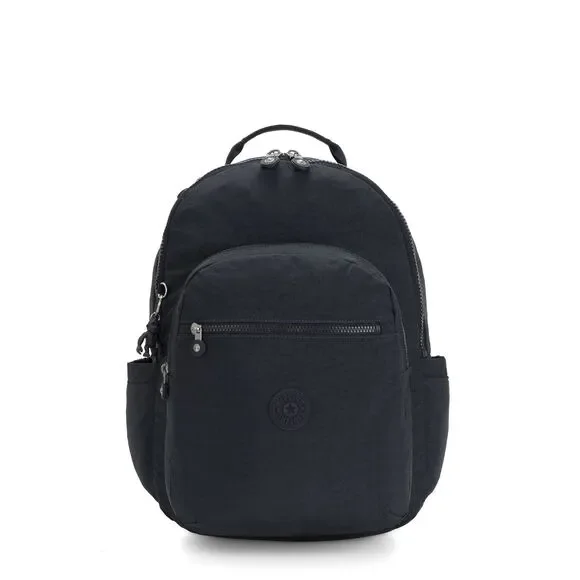 KIPLING KI5210 96V BLUE BLEU 2 SEOUL COMFORTABLE DURABLE STRAPPED BACKPACK BAG KIPLING KI5210 96V BLUE BLEU 2 SEOUL STRAPPED BACKPACK BAG  main image 2